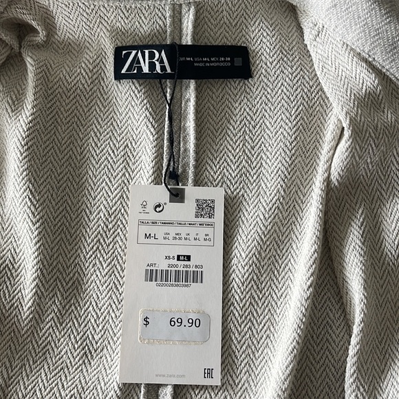 Zara gray button down - Picture 6 of 7